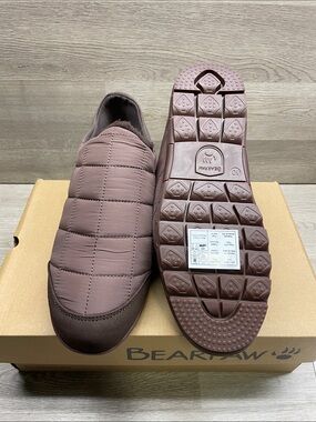 BearPaw Men's Quilted Slip-On Loafers - Mauve Brown #206